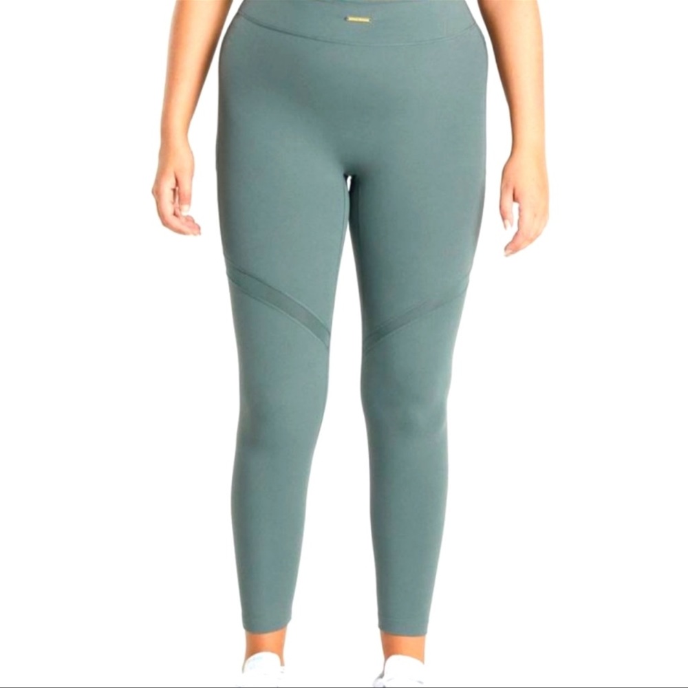 Gymshark × Whitney Simmons V2 Mesh Leggings in Eucalyptus Size XS*